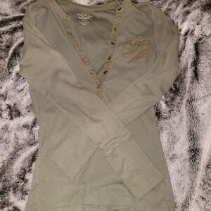 Old Navy Sage Green Henley SP